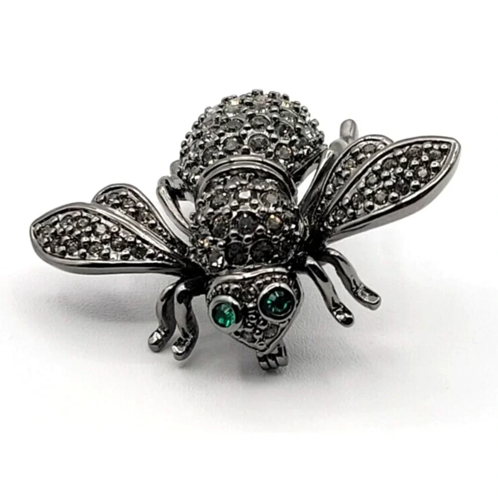 JOAN‎ RIVERS WINNER BEE RHINESTONE BROOCH PIN SIGNED VINTAGE